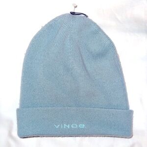 Vince Soft Merino Wool/Cashmere Knit Beanie in Mint. NWOT
